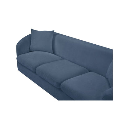 Penelope Light Blue Chenille Fabric Sofa