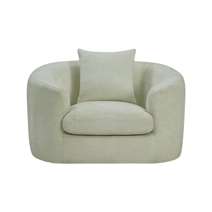 Penelope Mint Chenille Fabric Chair