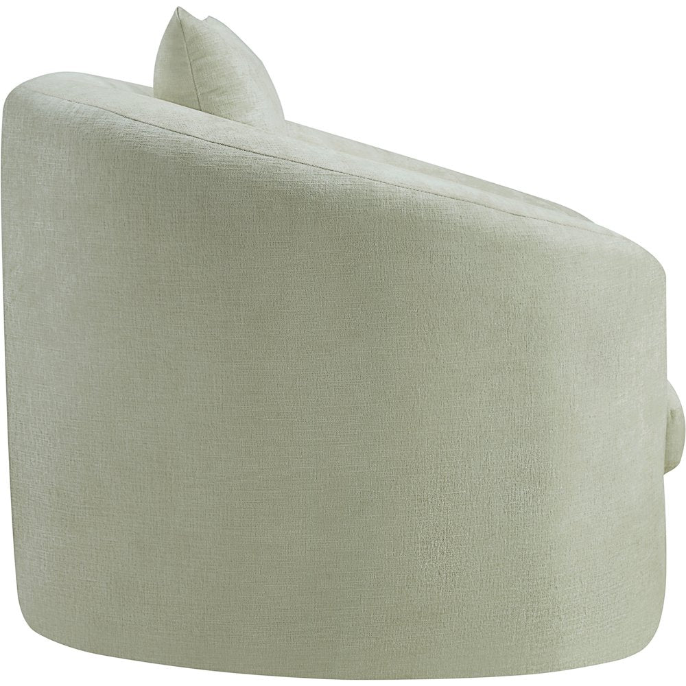 Penelope Mint Chenille Fabric Chair