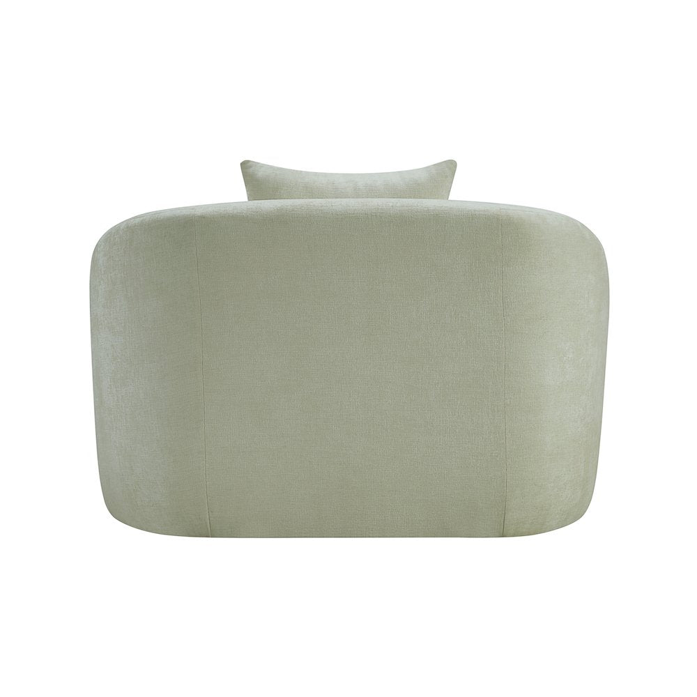 Penelope Mint Chenille Fabric Chair