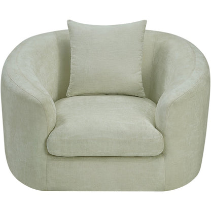 Penelope Mint Chenille Fabric Chair