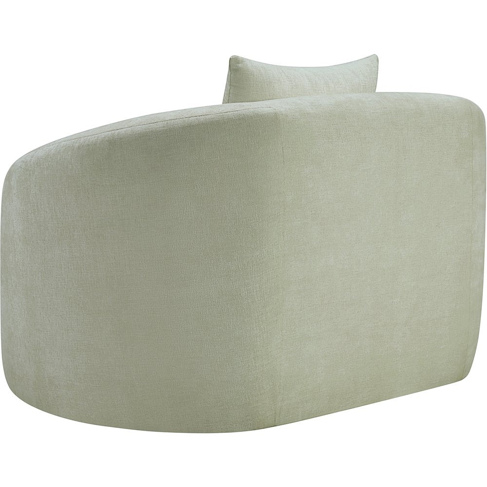 Penelope Mint Chenille Fabric Chair