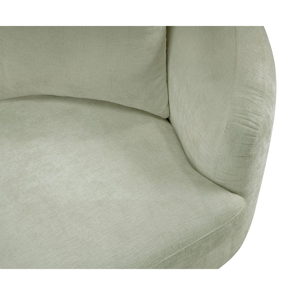 Penelope Mint Chenille Fabric Chair