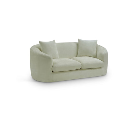 Penelope Mint Chenille Fabric Loveseat