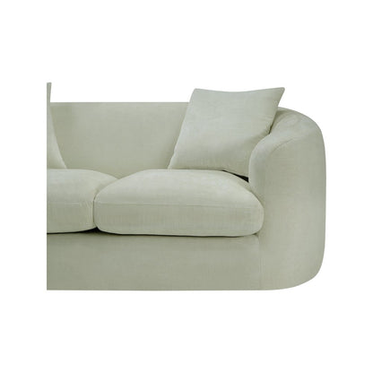 Penelope Mint Chenille Fabric Loveseat