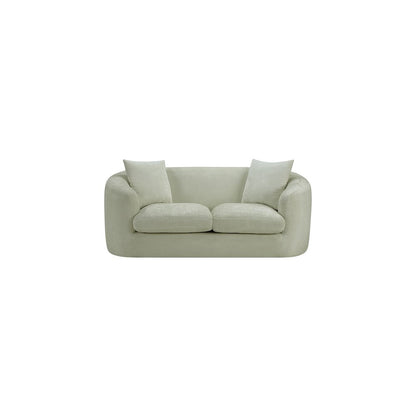 Penelope Mint Chenille Fabric Loveseat