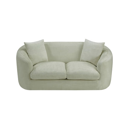 Penelope Mint Chenille Fabric Loveseat