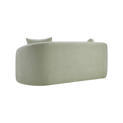 Penelope Mint Chenille Fabric Loveseat