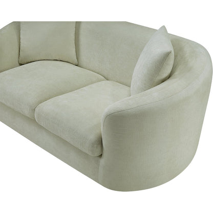 Penelope Mint Chenille Fabric Loveseat