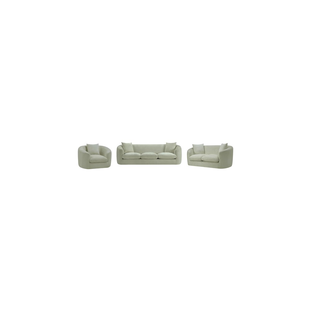Penelope Mint Chenille Fabric Sofa