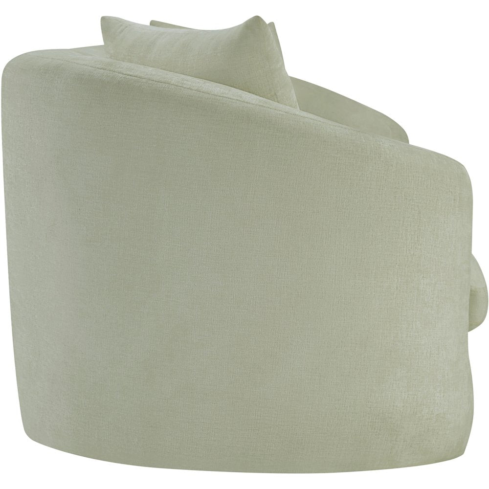 Penelope Mint Chenille Fabric Sofa