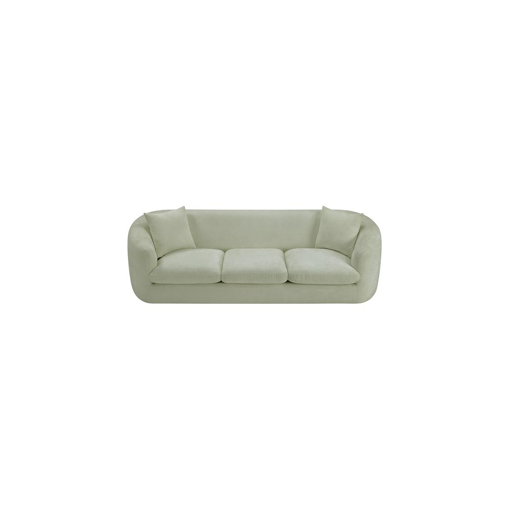 Penelope Mint Chenille Fabric Sofa