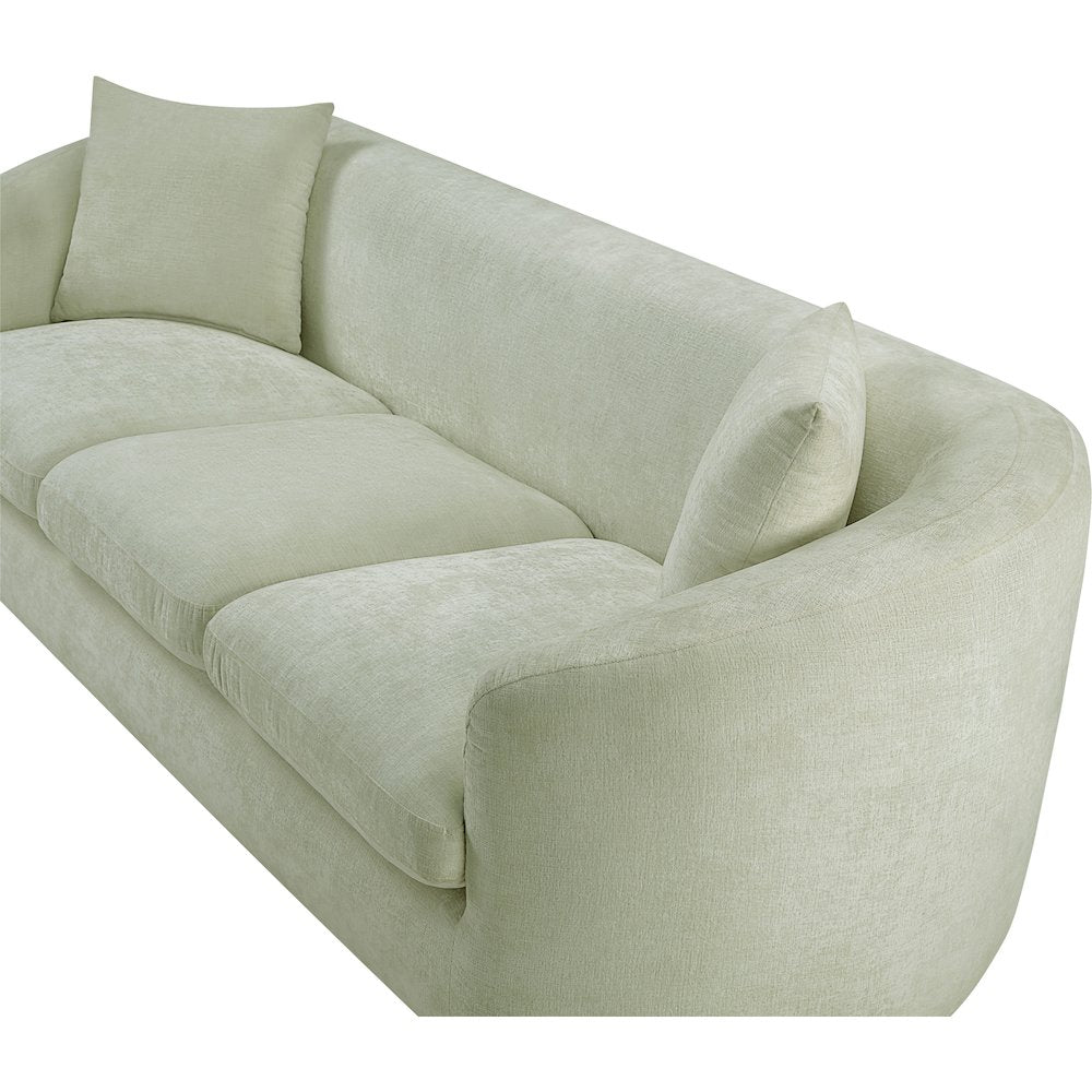 Penelope Mint Chenille Fabric Sofa