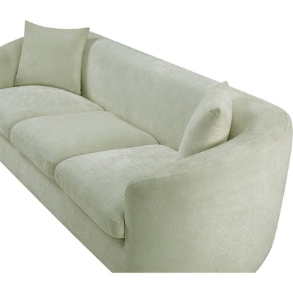Penelope Mint Chenille Fabric Sofa