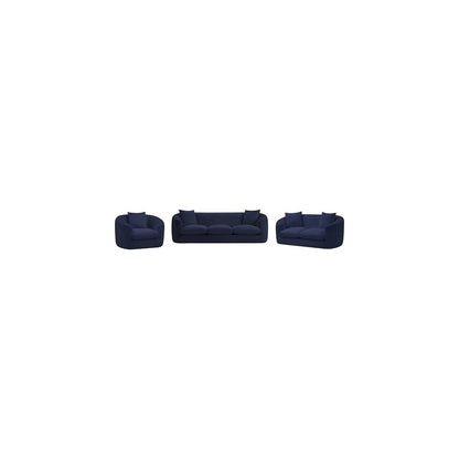 Penelope Navy Chenille Fabric Chair