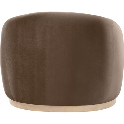 Gustavo Brown Velvet Upholstered Chair