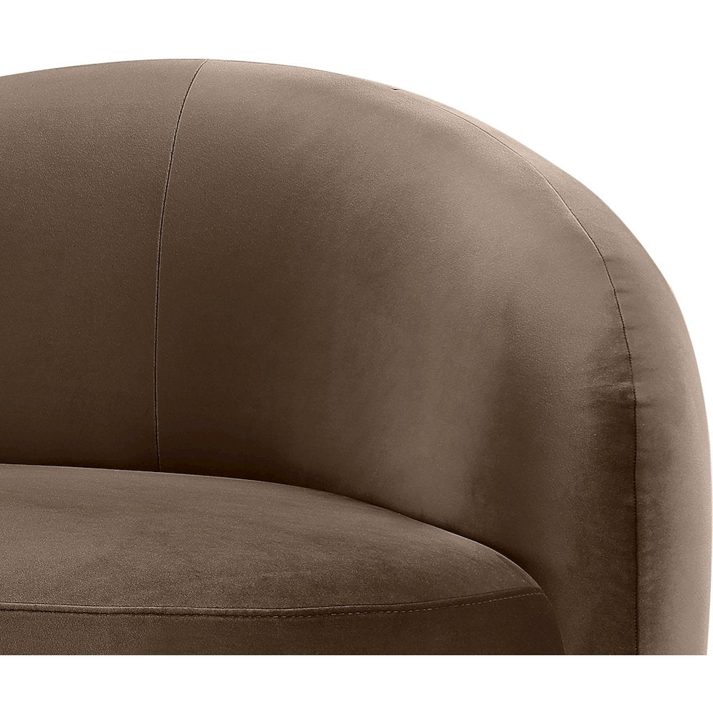 Gustavo Brown Velvet Upholstered Chair