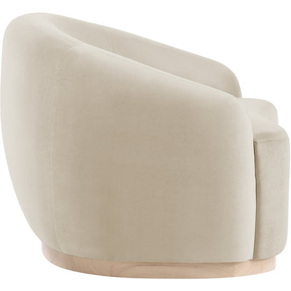 Gustavo Cream Velvet Upholstered Chair