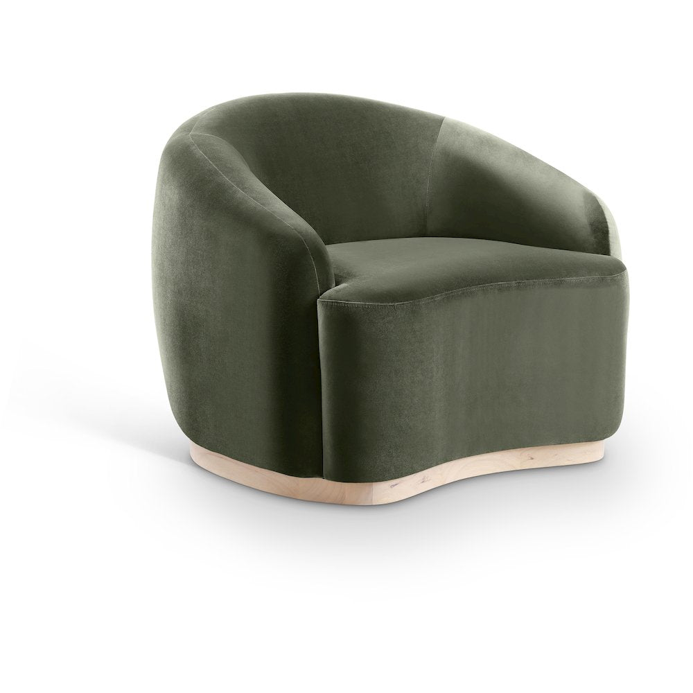 Gustavo Green Velvet Upholstered Chair