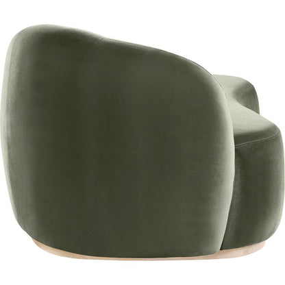 Gustavo Green Velvet Upholstered Chaise
