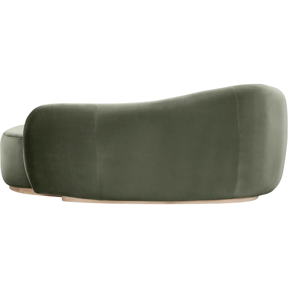 Gustavo Green Velvet Upholstered Chaise