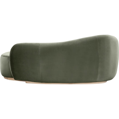 Gustavo Green Velvet Upholstered Chaise