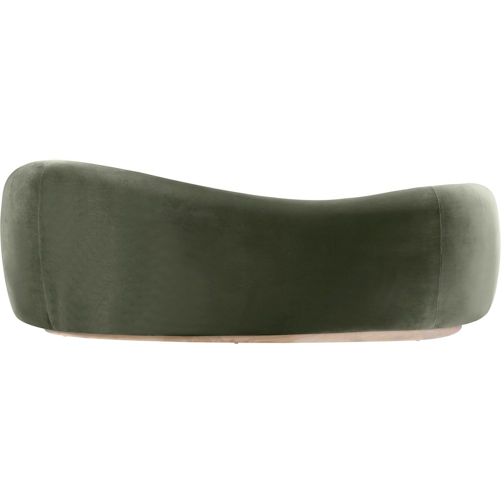 Gustavo 92.5" Green Velvet Upholstered Sofa