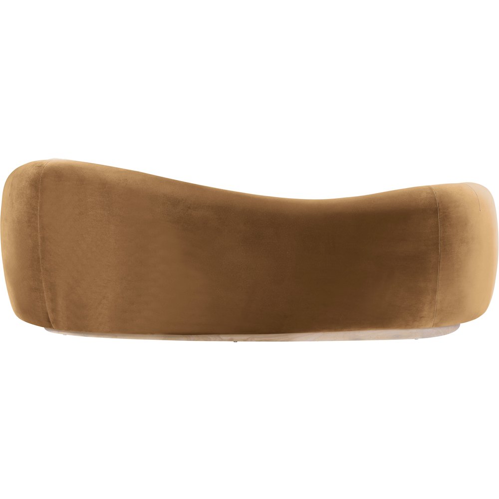 Gustavo 92.5" Saddle Velvet Upholstered Sofa