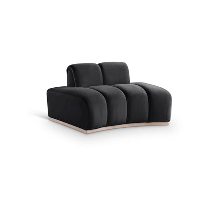 Jace Black Velvet Chair