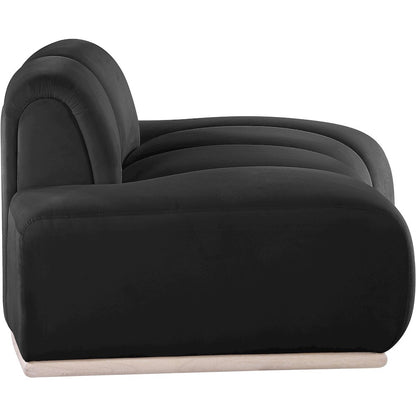 Jace Black Velvet Chair