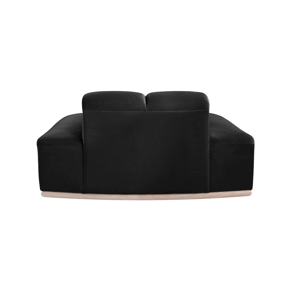 Jace Black Velvet Chair