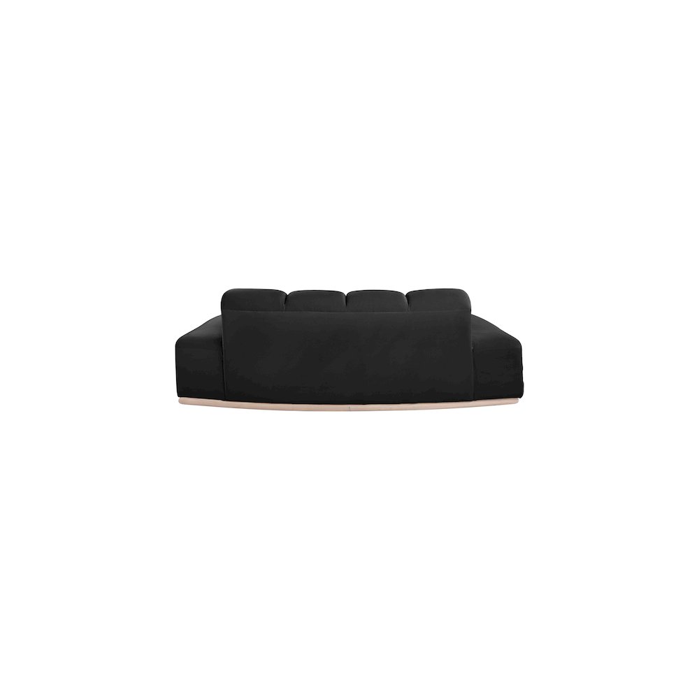 Jace Black Velvet Loveseat