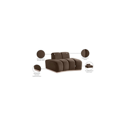 Jace Brown Velvet Chair