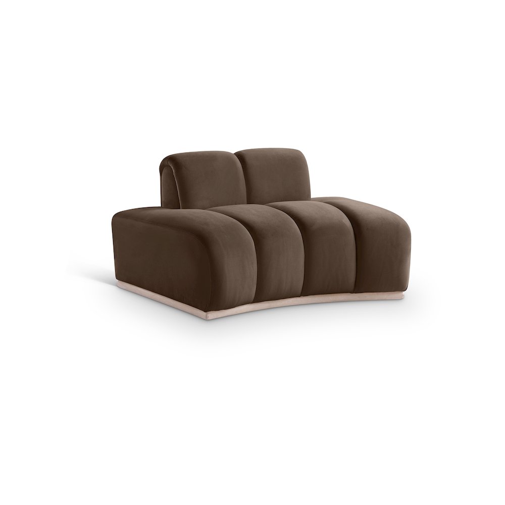 Jace Brown Velvet Chair