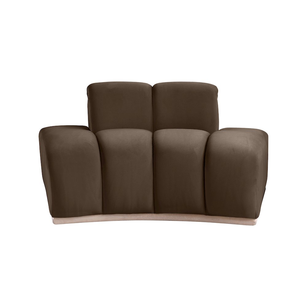 Jace Brown Velvet Chair
