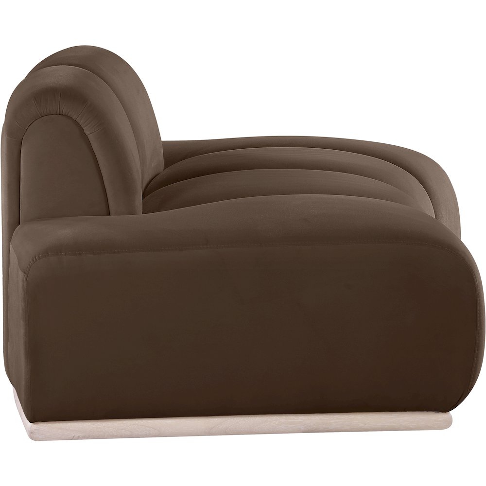Jace Brown Velvet Chair
