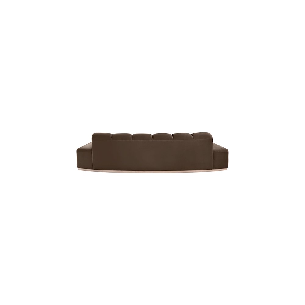 Jace Brown Velvet Sofa