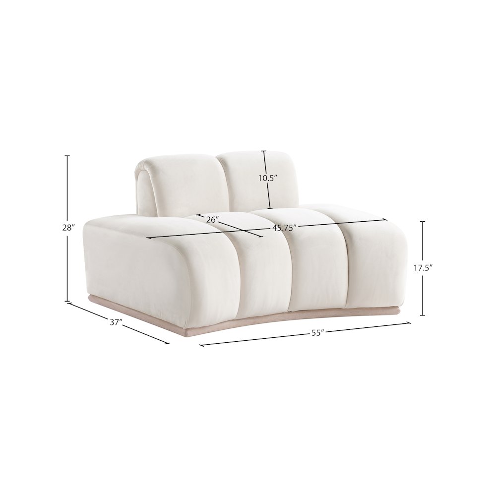 Jace Cream Velvet Chair
