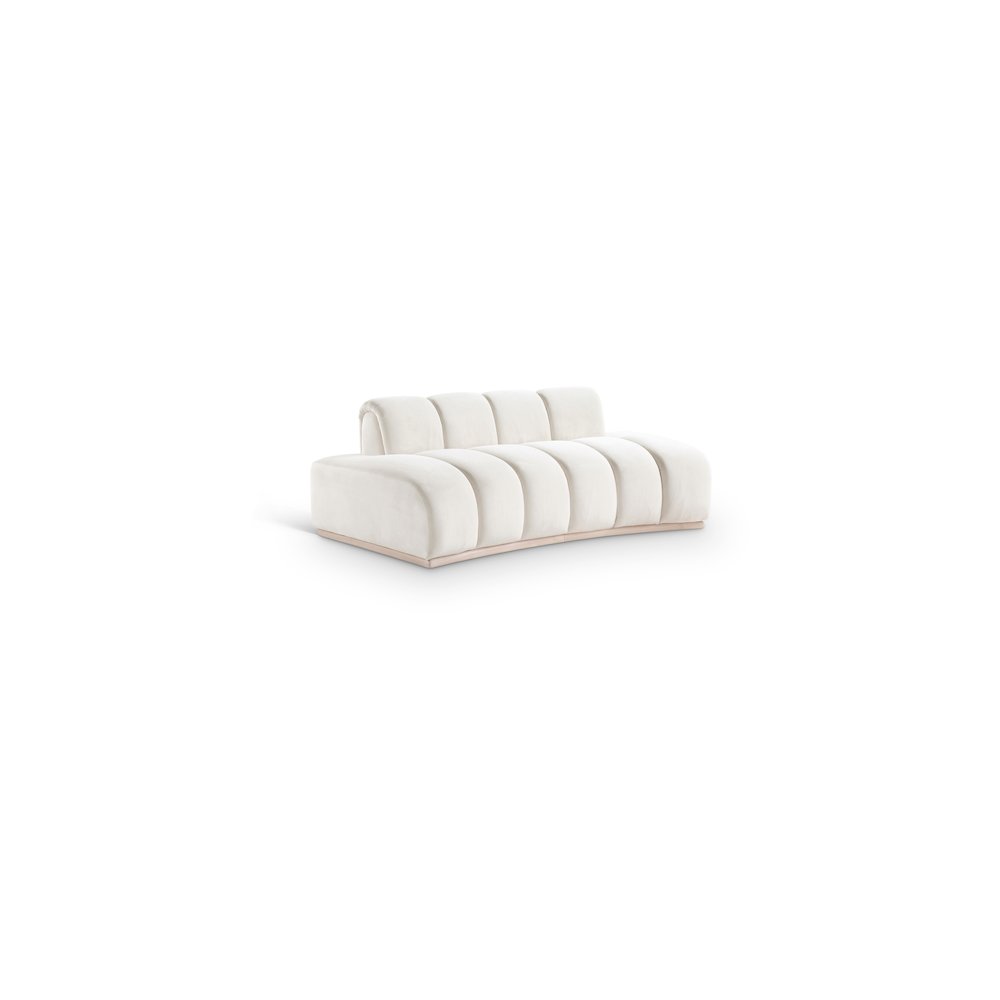 Jace Cream Velvet Loveseat