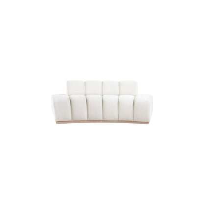 Jace Cream Velvet Loveseat