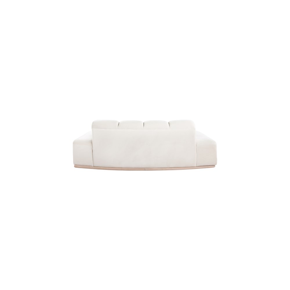Jace Cream Velvet Loveseat