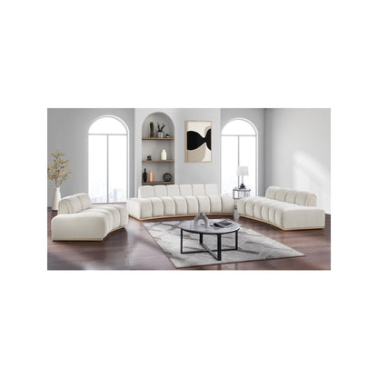 Jace Cream Velvet Loveseat