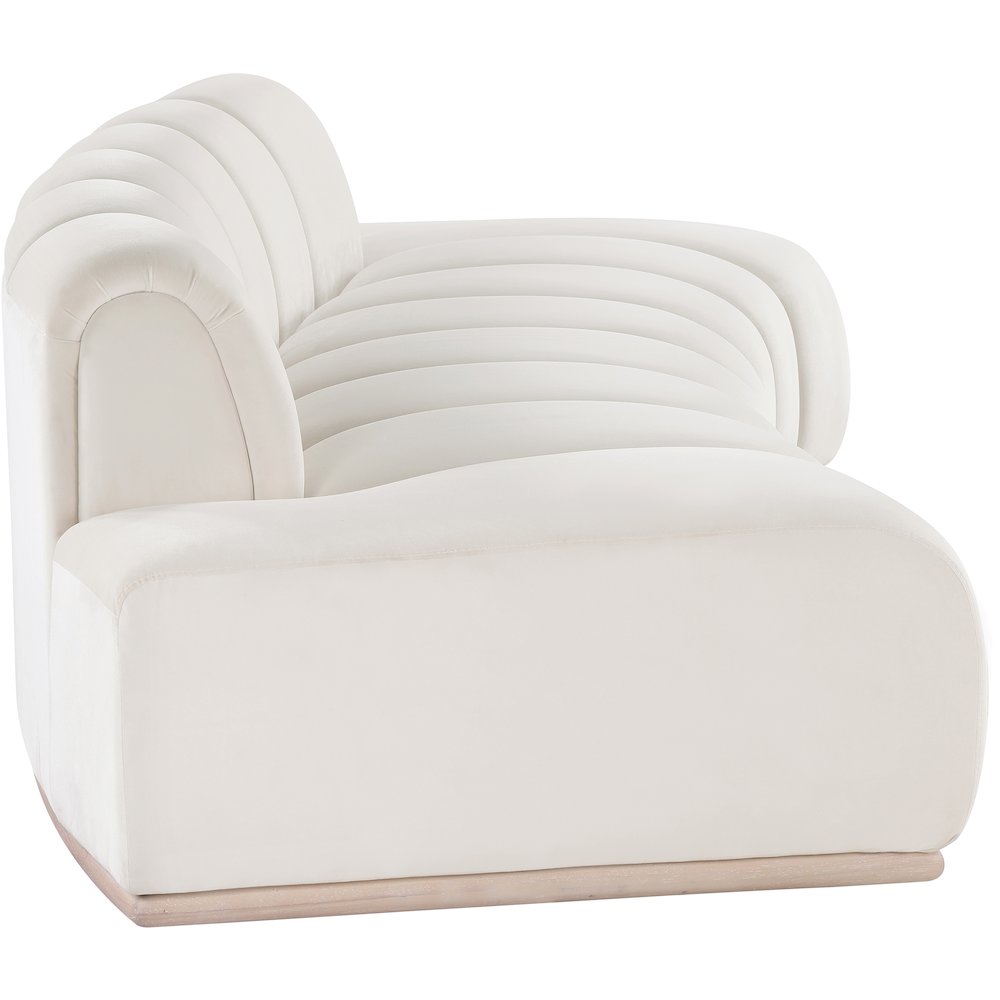 Jace Cream Velvet Sofa
