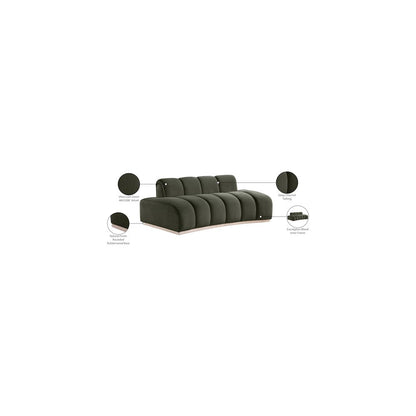 Jace Green Velvet Loveseat