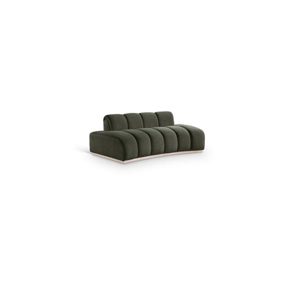 Jace Green Velvet Loveseat
