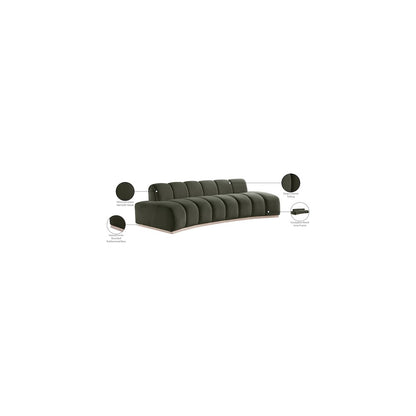 Jace Green Velvet Sofa