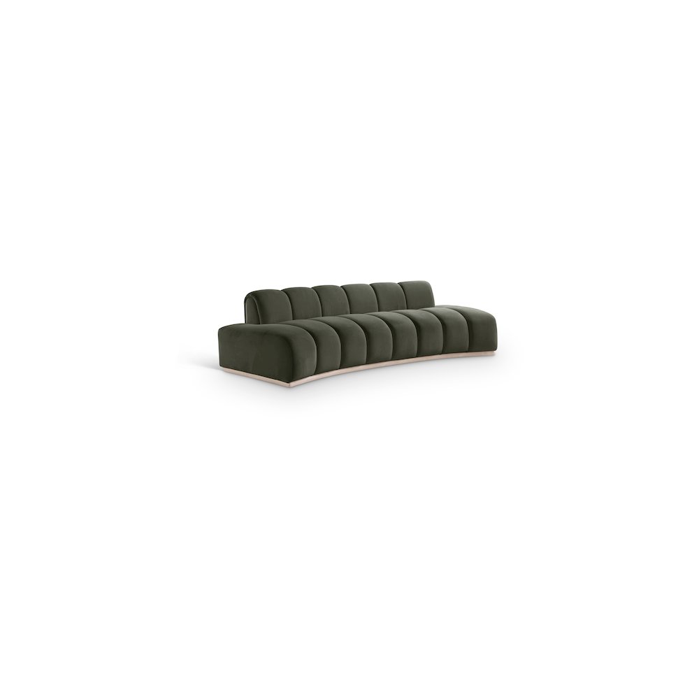 Jace Green Velvet Sofa