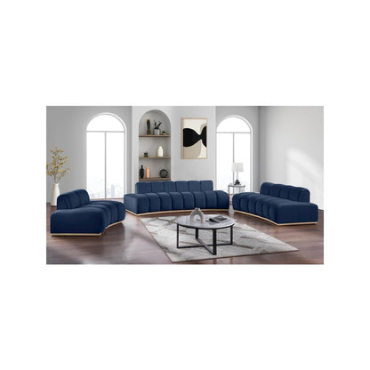 Jace Navy Velvet Sofa