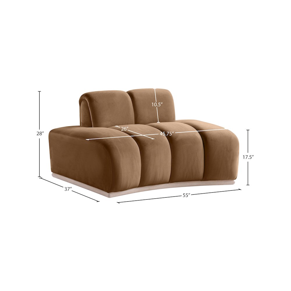 Jace Saddle Velvet Chair