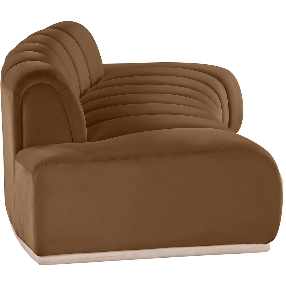 Jace Saddle Velvet Sofa
